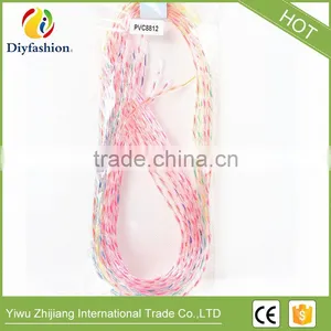 PVC8812 DIY Knit Plastic Scoubidous Twisted PVC Strings Color Under Crystal Scoubidous for Kids thumbnail-1