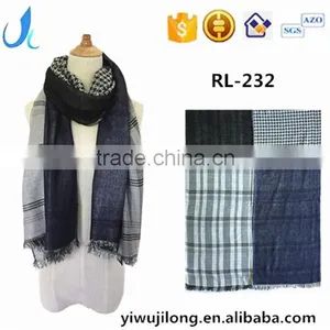 2017 High Quality Winter Brand Classic Style Cashmere Plaid Pashmina Scarf thumbnail-1