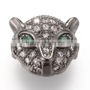 Latest Design Beads Necklace Leopard cz Micro Pave Beads thumbnail-3