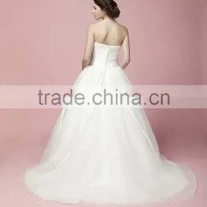 Newest Glamorous Embroidered A-Line Sweetheart Neckline and Sleeveless Floor-Length Lace Wedding Dress AS28102 thumbnail-2