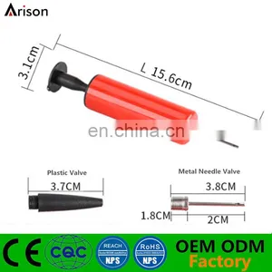 2- Function 6" Plastic Hand Pump With Needle Valve Small Hand Pump With Plastic Valve for Inflatable Toys thumbnail-4