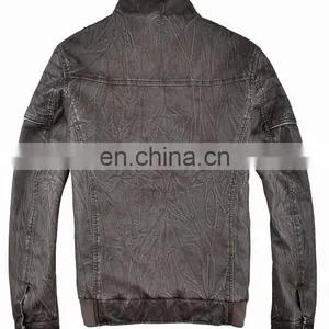 2015 New Model Designer Crocodile Leather Jacket thumbnail-2