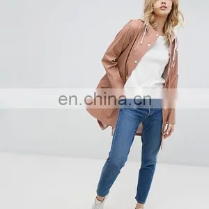 OEM Wholesale 2017 Lady Long Dust Coat Fashion Women's Trench Coat thumbnail-1