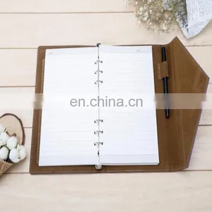 Trusted Factory Supplier Customized Printing Envelope Shape Design Purple Leather Notebook With Pen and Wire Binding thumbnail-3