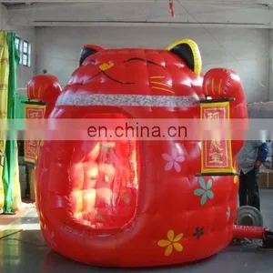 Giant Customized Inflatable Money Cat Cash Booth thumbnail-1