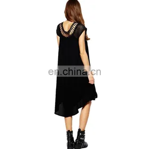 Short Cap Sleeve Open Neck Bangkok Tops and Dress thumbnail-3