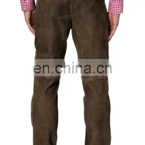 Genuine Suede German Traditional Full Length Leather Pant (German Garments) thumbnail-2