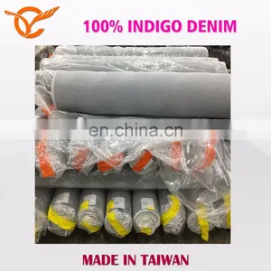 Made In Taiwan 100% Indigo Denim Fabric Stock Lots thumbnail-4