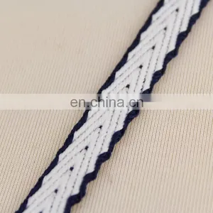 Hot Selling Navy and White Embroidered Ribbons RB0383 thumbnail-2