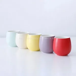 Cheap Prices Small Size White Tea Coffee Cup no Handle Ceramic Mug thumbnail-1