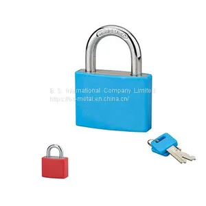 Aluminium Padlock With Plastic Cover Aluminium Padlock Aluminium Combination Padlock thumbnail-1