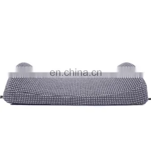 Hot Sale Grey Memory Pillows Soft Sleep Pillow Car Waist Cushion Memory Foam Pillow for Travel Sleeping thumbnail-6