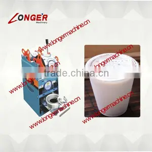 Plastic Cup Sealing Machine|Juice Cup Capping Machine thumbnail-1