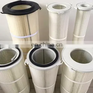Industrial Air Filter Dust Collector Antistatic Coating Round Air Filter Cartridge thumbnail-3