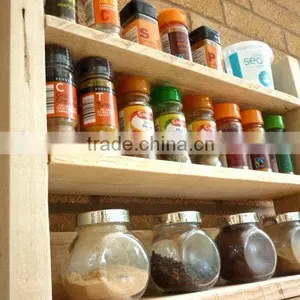 Custom Made Natural Color Solid Wooden Spice Rack thumbnail-5