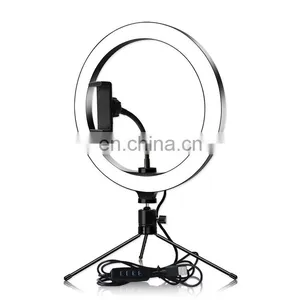 New Cross-border Photography Live Support 10 Inch Led Fill Light 26cm Anchor Self-portrait Beauty Fill Light thumbnail-3