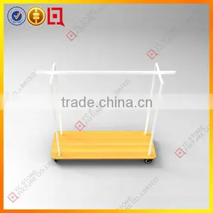 Double Side Dress Display Rack With Wheels thumbnail-1