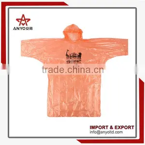 Low Price Hot Sale High Quality New Design Custom Disposable Rain Poncho With Ball thumbnail-2