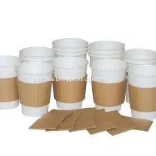 Custom Printed Cup Packaging Paper Cup Sleeves Printed Biodegradable Disposable Coffee Cup Sleeves thumbnail-1