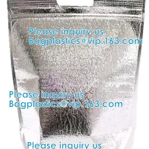 FREEZABLE LUNCH BAG,INSULATION ALUMINIUM FOIL BAG,THERMAL THERMO COOLER TOTE BAG,BENTO PICNIC,FRESH thumbnail-4