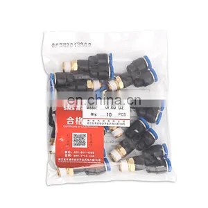 Manufacturer Wholesale SNS SPLL Series Pneumatic Elbow Male Thread Quick Connect Pipe Fittings Tube Joints thumbnail-5