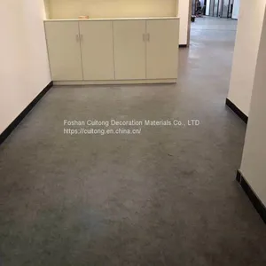 Marbled PVC Flooring Stone Grain Plastic Floor Cement Pattern Plastic Floor Grey LVT Flooring thumbnail-1