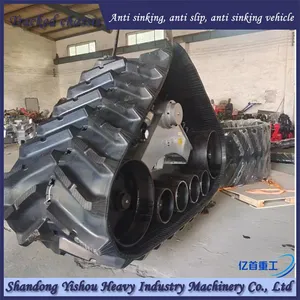 Installation of 762 Rubber Track Half Chain Rail Large Harvester thumbnail-1