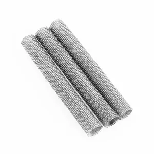 High Precision 304 Stainless Steel Woven Wire Mesh Screen Cylinder Filter Tube For Filtration Industry thumbnail-4