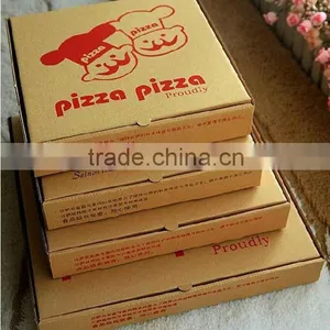 10 Inch Pizza Box, Brown Kraft Corrugated Pizza Box Custom Made thumbnail-1