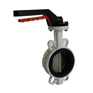 DN100 Factory PN16 JIS 10K Ductile Iron GGG50 Body Stainless Steel 304 Wafer Type Centreline Butterfly Valve thumbnail-5