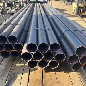 Factory Direct Selling Welded Galvanized Erw Black Iron Pipe Schedule 40 Black Round Pipe thumbnail-3