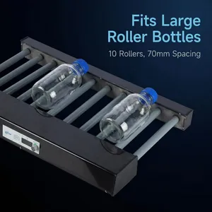 GLTLab Digital 10 Rollers Rolling and Rocking Tube Roller Mixer 70mm Roller Spacing thumbnail-1
