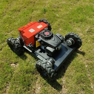 Agricultural Robotic Gasoline Electric Motor Driven Remote Control Mower With Tracks thumbnail-1