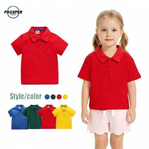 School Uniforms High Quality School Clothing for Kids Cotton School Wear Polo T-shirt High-end Customized Uniforms Logo Printing Embroidery thumbnail-3