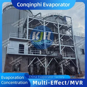 Automatic Tubular Three-Effect Evaporator, 380V 50Hz, Steam Consumption 0.5kg/kg Water, PLC Control thumbnail-1