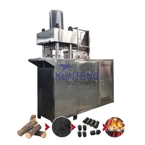 Stainless Steel Hydraulic Impact Briquette Press Machine for Making Charcoal Briquette EPC thumbnail-1