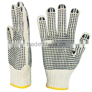 Two Sides Pvc Dotted Cotton Working Glove thumbnail-1
