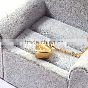 Fashion Jewellery Necklace Heart Style Stainless Steel Jewelry Gold Necklace thumbnail-4