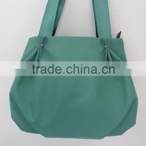 Medium Size Simple Plain Design Leather Handbag Women thumbnail-2