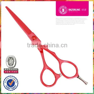Red Teflon Coating SUS420J2 Stainless Steel Hairdressing Scissors thumbnail-1