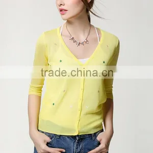 Knitting Coat, Knitted Thin Plus, Sun-protective Clothing, Air Conditioning Unlined Upper Garment, the Cardigan thumbnail-2