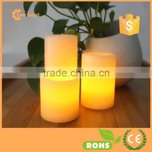 Flameless Candles Battery Operated Real High Quality Wax LED Light Set of 3 Weatherproof Style Candles thumbnail-1
