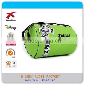 Nylon Dance Shoulder Bag With Pink Polka Dot Bow thumbnail-3
