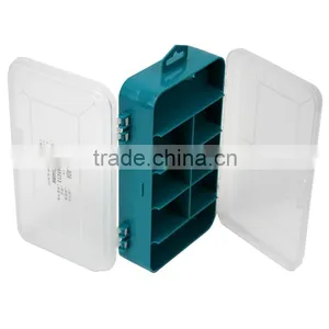 13grids Transparent Cover Home Use Hardware Tool Box Work Bin Transparent Bin thumbnail-2