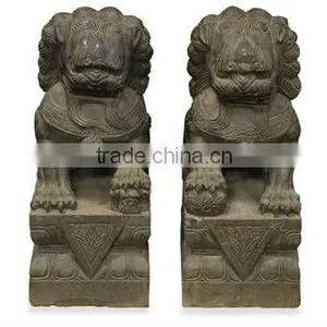 Chinese Antique Garden Stone Lion thumbnail-1