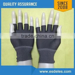 Wholesale Antistatic Nylon Carbon Fiber pu Palm Coating Work Glove thumbnail-4
