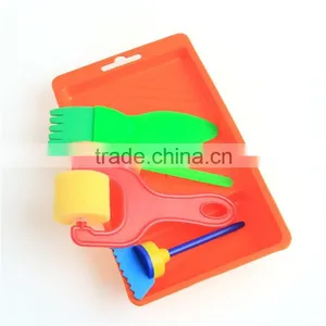 Hot Selling Sponge Roller Brush Set For Kids DIY thumbnail-2