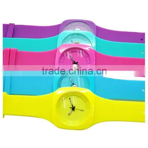 Top Selling Silicone Ultrathin Watch Cheapest Promotion Plastic Watch thumbnail-1