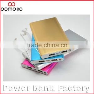 PA-101 8000-mAh-Backup-External-Battery-double USB Output-Power-Bank-Pack-Charger-with Micro Cable thumbnail-2
