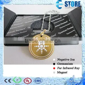 Sunflower Gold Aluminium Alloy Quantum Science Scalar Energy Pendant thumbnail-1